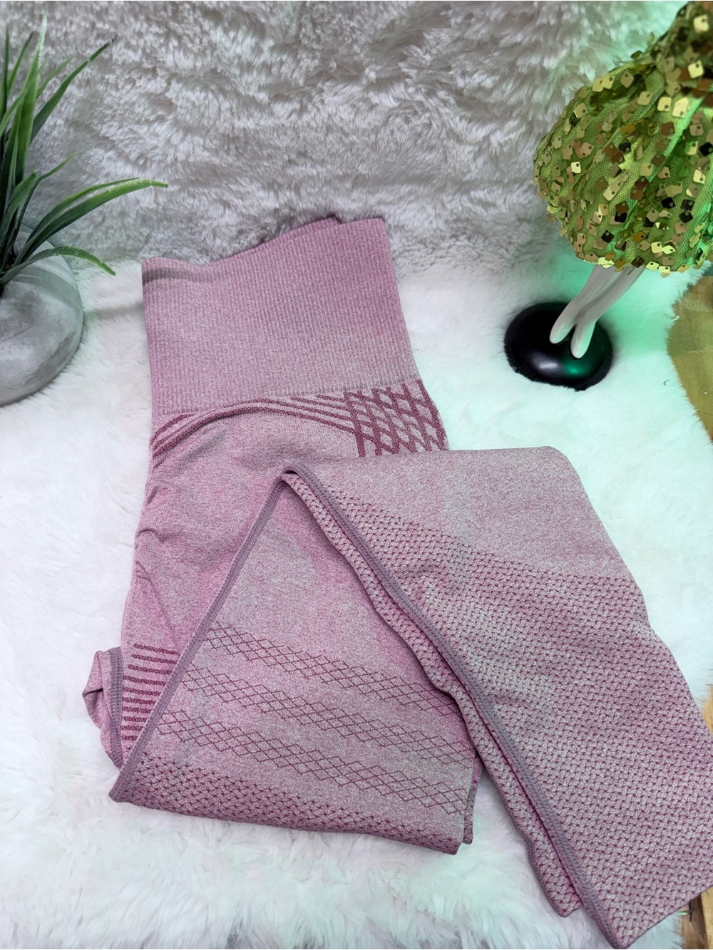 New 3D Sculpt Compression by Ionix High-Waist AntiFatigue Leggings Dusty Pink 💝